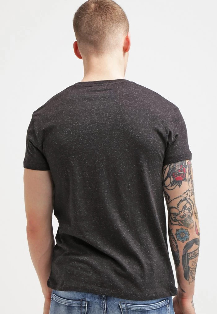 Samsøe Samsøe Basic T-shirt - Black Melange 5 Samsøe Samsøe Basic T-shirt - Black Melange - Image 3