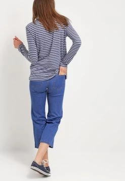 Samsøe Samsøe NOBEL STRIPE - Long Sleeved Top - White/blue -Samsøe Sales Store 0783f5abf36d4b378a9746ce49393654