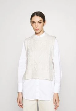 Samsøe Samsøe MOLLI VEST - Jumper - Whisper White