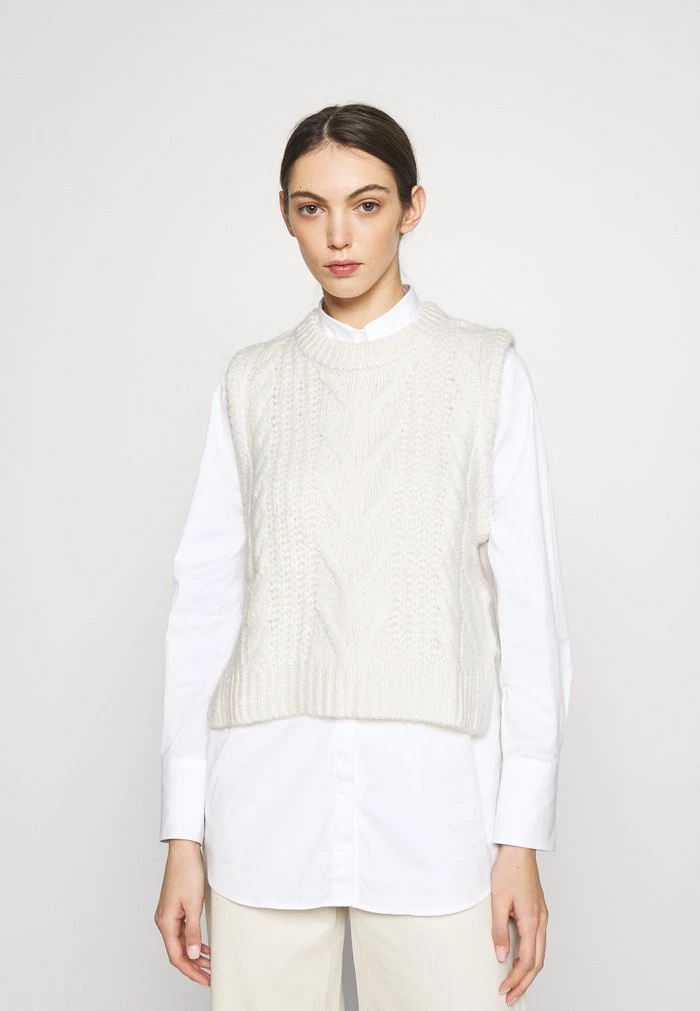 Samsøe Samsøe MOLLI VEST - Jumper - Whisper White 3 Samsøe Samsøe MOLLI VEST - Jumper - Whisper White