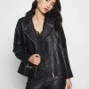 Samsøe Samsøe WELTER JACKET - Leather Jacket - Black -Samsøe Sales Store 0db47b89e09843649bd27e096e18aad1