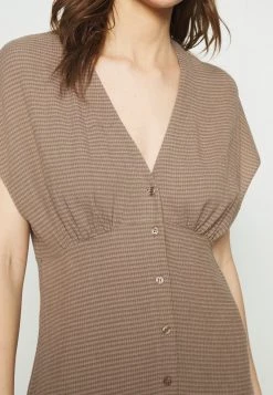 Samsøe Samsøe VALERIE SHORT DRESS - Shirt Dress - Light Brown -Samsøe Sales Store 119dee51efb2490199b2ba89da33f28b