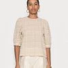 Samsøe Samsøe CELESTINA BLOUSE - Blouse - Oatmeal -Samsøe Sales Store 13ae8f8c80424207bb44b45b8872a1a8