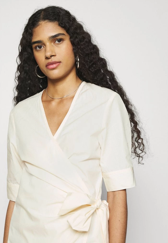 Samsøe Samsøe ALTHEA DRESS - Day Dress - Antique White 6 Samsøe Samsøe ALTHEA DRESS - Day Dress - Antique White - Image 4