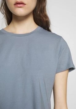 Samsøe Samsøe SOLLY TEE SOLID - Basic T-shirt - Dusty Blue -Samsøe Sales Store 197f164a859c4f478347e63a92c463da