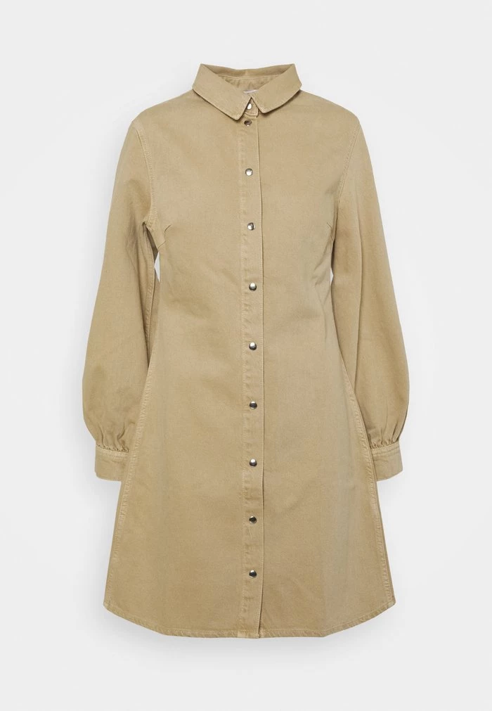 Samsøe Samsøe MOONSTONE DRESS - Denim Dress - Camel 7 Samsøe Samsøe MOONSTONE DRESS - Denim Dress - Camel - Image 5