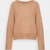 Samsøe Samsøe Jumper - Camel Brown Melange -Samsøe Sales Store 1d64312bece145f48de196c7ae0eb5a0