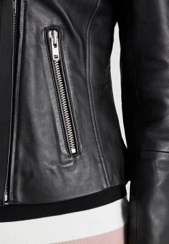 Samsøe Samsøe Leather Jacket - Black -Samsøe Sales Store 21adf317412a4790990e5502b4c8c0c4