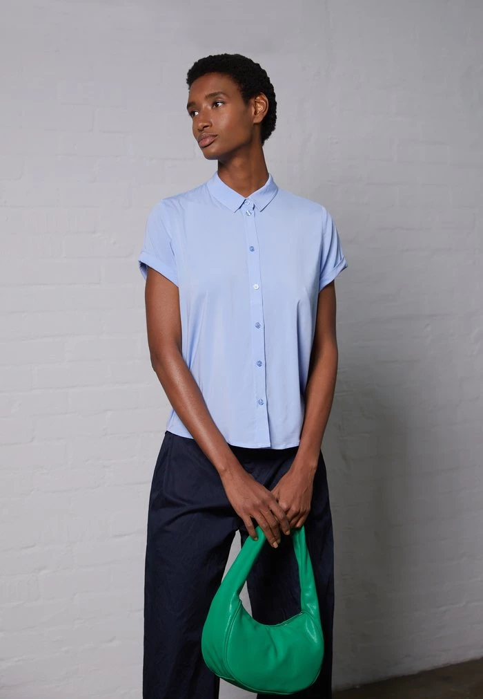 Samsøe Samsøe MAJAN SHIRT - Button-down Blouse - Serenity 3 Samsøe Samsøe MAJAN SHIRT - Button-down Blouse - Serenity