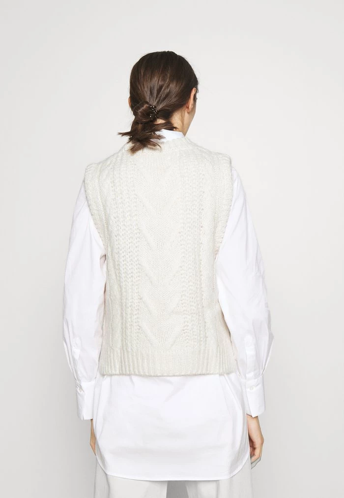 Samsøe Samsøe MOLLI VEST - Jumper - Whisper White 5 Samsøe Samsøe MOLLI VEST - Jumper - Whisper White - Image 3