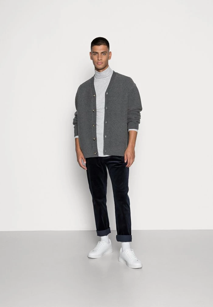 Samsøe Samsøe COLTON CARDIGAN - Cardigan - Dark Grey Mel. 4 Samsøe Samsøe COLTON CARDIGAN - Cardigan - Dark Grey Mel. - Image 2