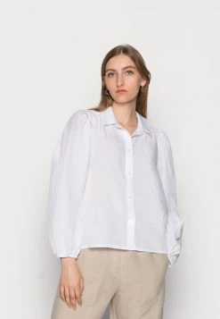 Samsøe Samsøe MEJSA SHIRT - Button-down Blouse - Bright White