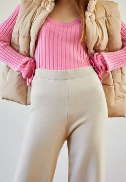 Samsøe Samsøe NIKA TROUSERS - Trousers - Oatmeal -Samsøe Sales Store 30d5f55ad2014ae99bcca7a14fdbc661