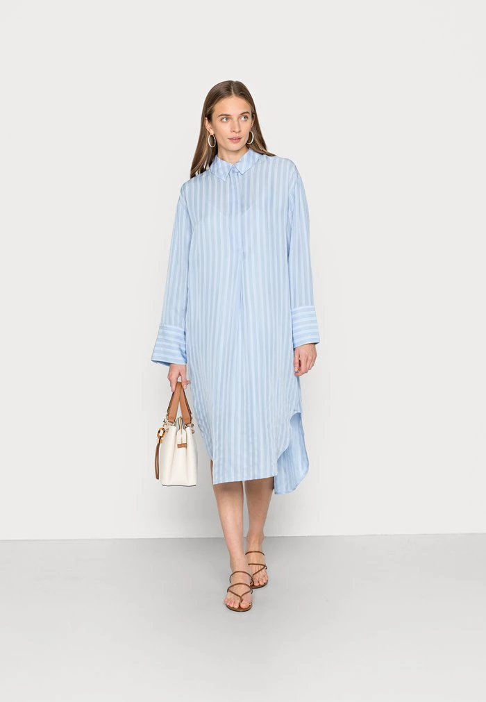 Samsøe Samsøe AMY DRESS - Shirt Dress - Serenity 4 Samsøe Samsøe AMY DRESS - Shirt Dress - Serenity - Image 2