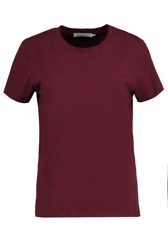 Samsøe Samsøe SOLLY TEE SOLID - Basic T-shirt - Dark Red 6 Samsøe Samsøe SOLLY TEE SOLID - Basic T-shirt - Dark Red - Image 4