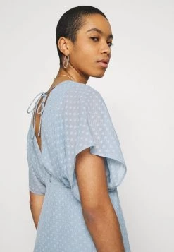 Samsøe Samsøe VAAL SHORT DRESS - Day Dress - Dusty Blue -Samsøe Sales Store 37ade9c5ea564e82a4cf34aa7e5dd9b8