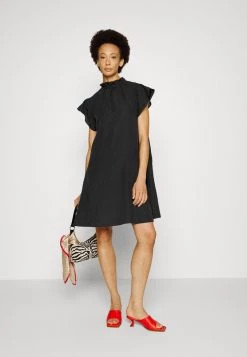 Samsøe Samsøe KAROOKH SHORT DRESS - Day Dress - Black -Samsøe Sales Store 384e8a942af448a692a339d534c3169a