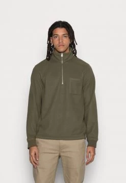 Samsøe Samsøe JARBO HALF ZIP - Fleece Jumper - Ivy Green