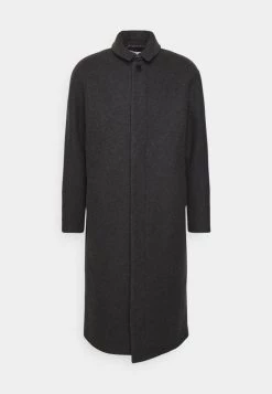 Samsøe Samsøe JACOB COAT - Classic Coat - Dark Grey Mel -Samsøe Sales Store 3b228b85f1194371b9e3dee0c6212316