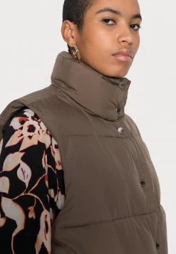 Samsøe Samsøe LYRA VEST - Waistcoat - Chocolate Chip -Samsøe Sales Store 40f8717716b243078913fe60222edf51