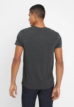 Samsøe Samsøe KRONOS - Basic T-shirt - Black Melange -Samsøe Sales Store 4457a03e51774153adb5cc0972d7e893