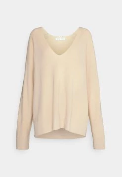 Samsøe Samsøe SANDIE V NECK - Jumper - Cornhusk -Samsøe Sales Store 4a831bebea744d9f816a89b07437c67d