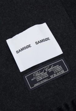 Samsøe Samsøe EFIN SCARF UNISEX - Scarf - Dark Grey Melange -Samsøe Sales Store 4efdb8f7c41d40e9be167d38fc789f7a