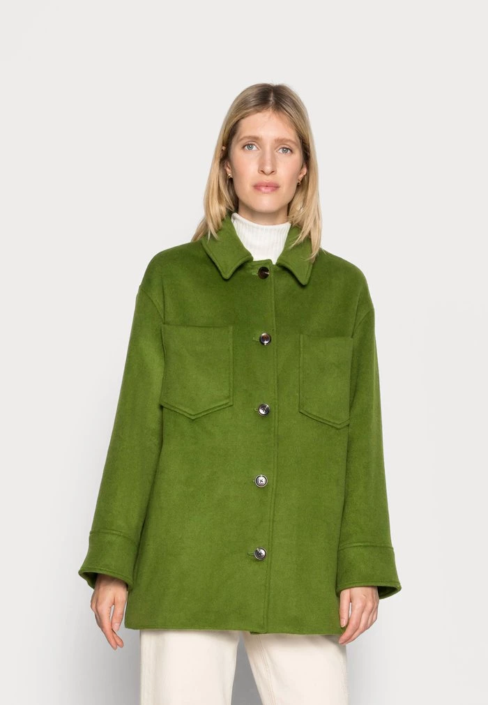 Samsøe Samsøe DIONE - Short Coat - Twist Of Lime 3 Samsøe Samsøe DIONE - Short Coat - Twist Of Lime