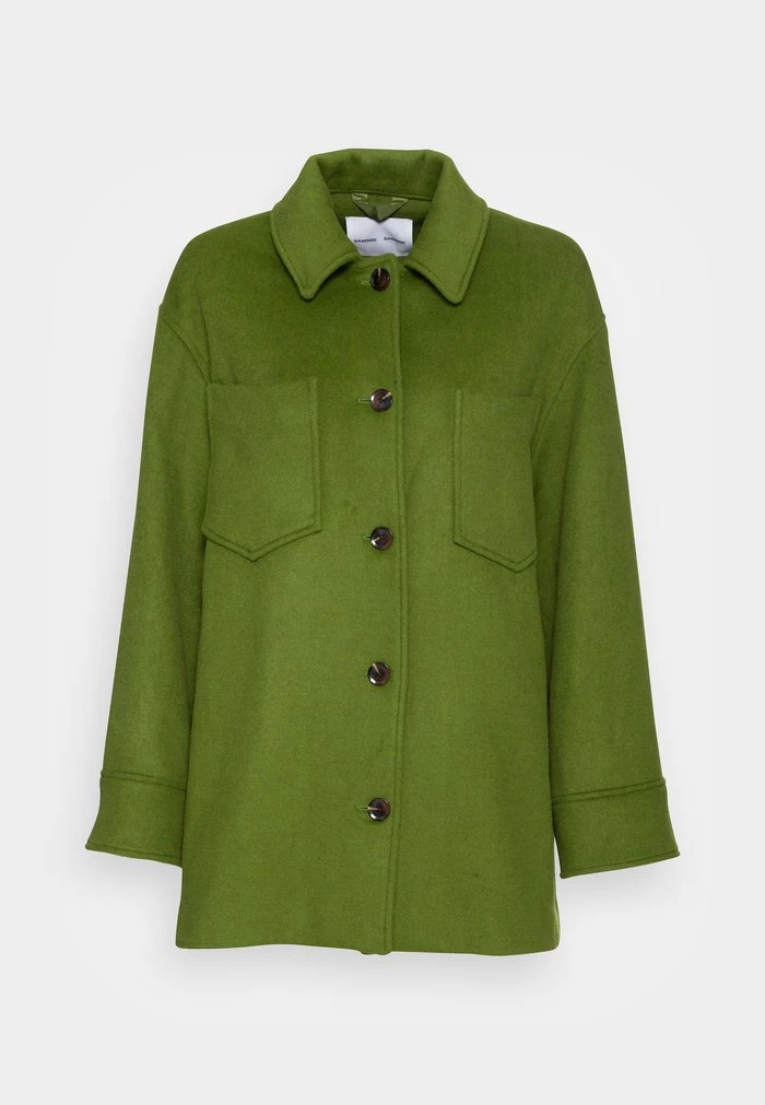 Samsøe Samsøe DIONE - Short Coat - Twist Of Lime 6 Samsøe Samsøe DIONE - Short Coat - Twist Of Lime - Image 4