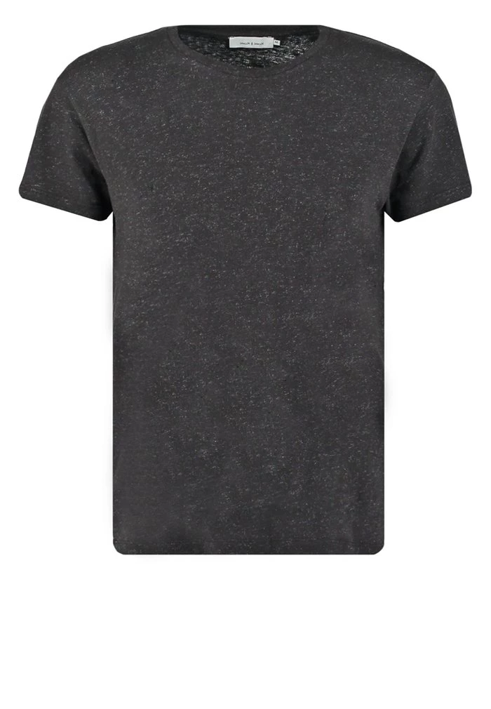 Samsøe Samsøe Basic T-shirt - Black Melange 8 Samsøe Samsøe Basic T-shirt - Black Melange - Image 6