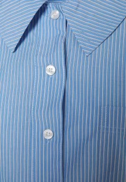 Samsøe Samsøe ARIELLE SHIRT - Button-down Blouse - Dusty Blue -Samsøe Sales Store 6099a02206194a99899c67bdbe2994d7