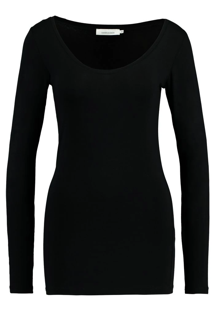 Samsøe Samsøe SOLID - Long Sleeved Top - Black 7 Samsøe Samsøe SOLID - Long Sleeved Top - Black - Image 5