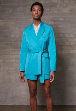 Samsøe Samsøe MAREN - Short Coat - Tile Blue