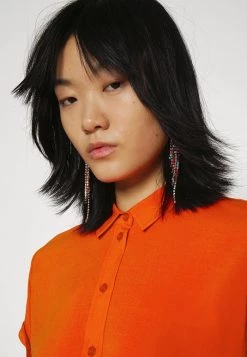 Samsøe Samsøe MAJAN SHIRT - Button-down Blouse - Spicy Orange -Samsøe Sales Store 6228ac082ae945219df7024499094499