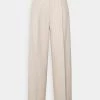 Samsøe Samsøe SAOIRSE TROUSERS - Trousers - Oatmeal Melange -Samsøe Sales Store 63108287529d4997a98461fb987fceef