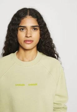 Samsøe Samsøe BARLETTA CREW NECK - Sweatshirt - Sage Green -Samsøe Sales Store 691e01a7543748d19f06f9c4abe83b08