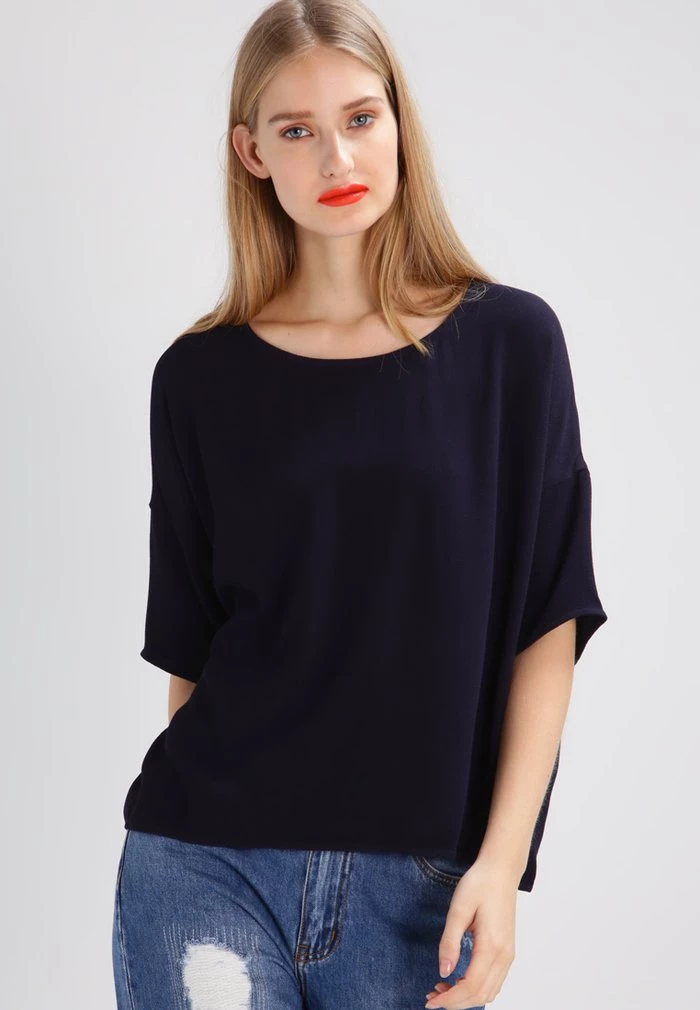 Samsøe Samsøe MAINS TEE - Blouse - Total Eclipse 3 Samsøe Samsøe MAINS TEE - Blouse - Total Eclipse
