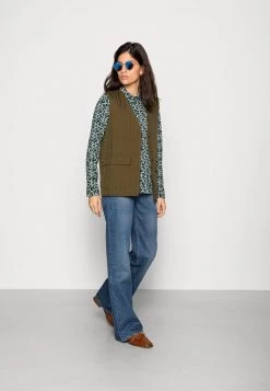 Samsøe Samsøe MILLY SHIRT - Button-down Blouse - Winter Ivy -Samsøe Sales Store 699210b4d06f43638d29e695aec57e01
