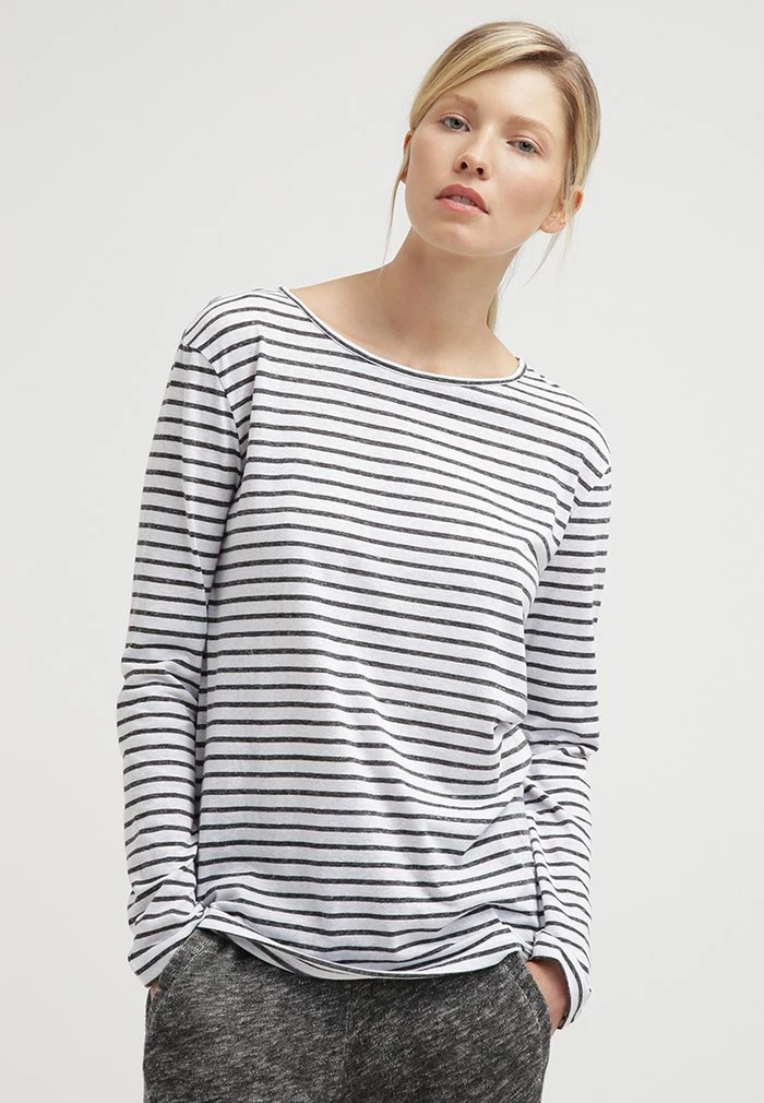 Samsøe Samsøe NOBEL STRIPE - Long Sleeved Top - Black Stripe 3 Samsøe Samsøe NOBEL STRIPE - Long Sleeved Top - Black Stripe