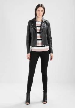 Samsøe Samsøe Leather Jacket - Black -Samsøe Sales Store 721b20c6f51d4026a803ab05618fef09