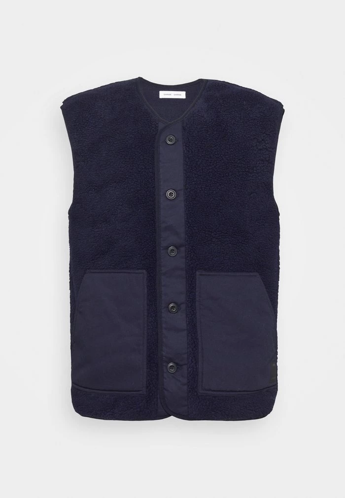 Samsøe Samsøe FREDERIK VEST - Waistcoat - Sky Captain 3 Samsøe Samsøe FREDERIK VEST - Waistcoat - Sky Captain