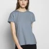 Samsøe Samsøe SOLLY TEE SOLID - Basic T-shirt - Dusty Blue -Samsøe Sales Store 84644b84fb044e64bd7514c9d4c198f6