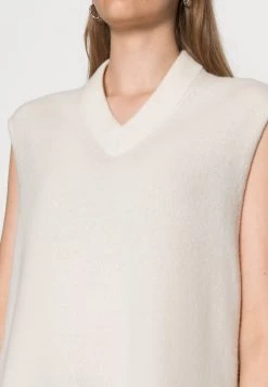 Samsøe Samsøe AMAR VEST - Jumper - Whisper White -Samsøe Sales Store 8a547376c70d48ec987bfbb1477abf75
