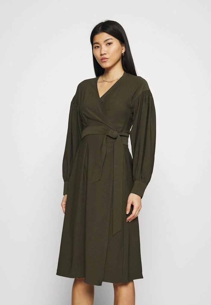 Samsøe Samsøe MERRILL DRESS - Day Dress - Black Olive 3 Samsøe Samsøe MERRILL DRESS - Day Dress - Black Olive