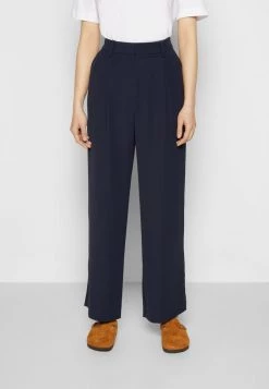 Samsøe Samsøe JALIA TROUSERS - Trousers - Sky Captain -Samsøe Sales Store 8c47b2f9481344de9e95f8c114944e2b