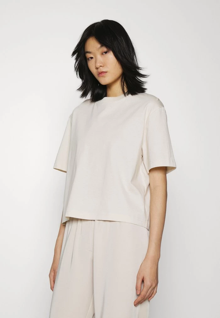 Samsøe Samsøe CHROME - Basic T-shirt - Whitecap Gray 3 Samsøe Samsøe CHROME - Basic T-shirt - Whitecap Gray