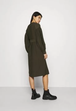 Samsøe Samsøe MERRILL DRESS - Day Dress - Black Olive 12 Samsøe Samsøe MERRILL DRESS - Day Dress - Black Olive -Samsøe Sales Store 8f3279780cad4ef482b8c5e2c791c15b