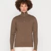 Samsøe Samsøe GUNAN TURTLE NECK ZIP - Jumper - Brown -Samsøe Sales Store 8fdd068bc4b4482d89268cca0a85940a