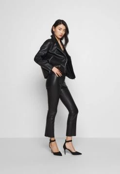 Samsøe Samsøe WELTER JACKET - Leather Jacket - Black -Samsøe Sales Store 90e6761d90db4de3bc69524e9e6160eb