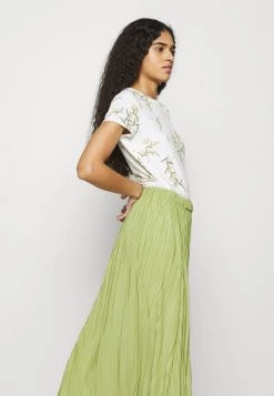 Samsøe Samsøe UMA SKIRT - Pleated Skirt - Tarragon -Samsøe Sales Store 93ff9583e9b048059c1cbed918c6ca3e
